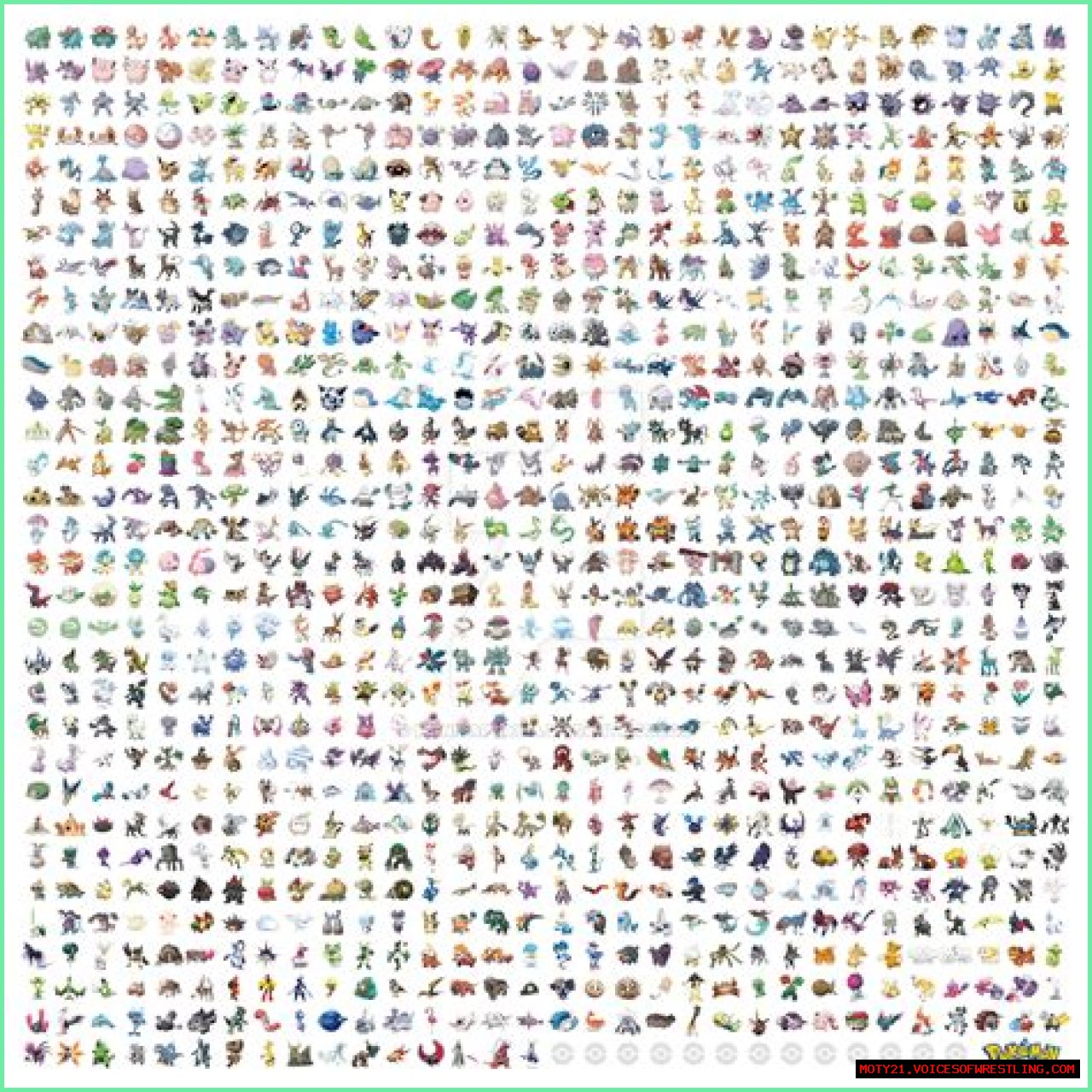List of Pokémon by National Pokédex number