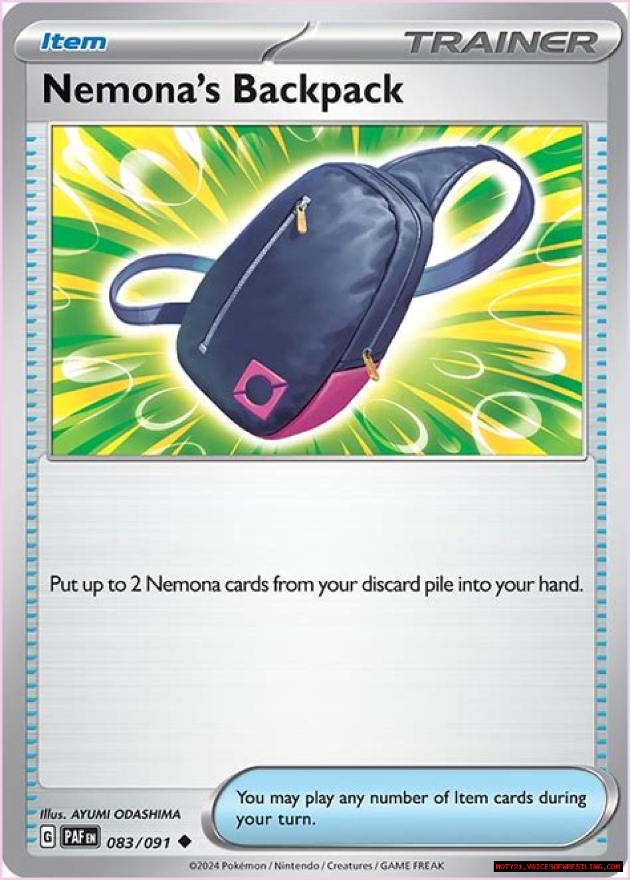 Nemona's Backpack (Paldean Fates 83)