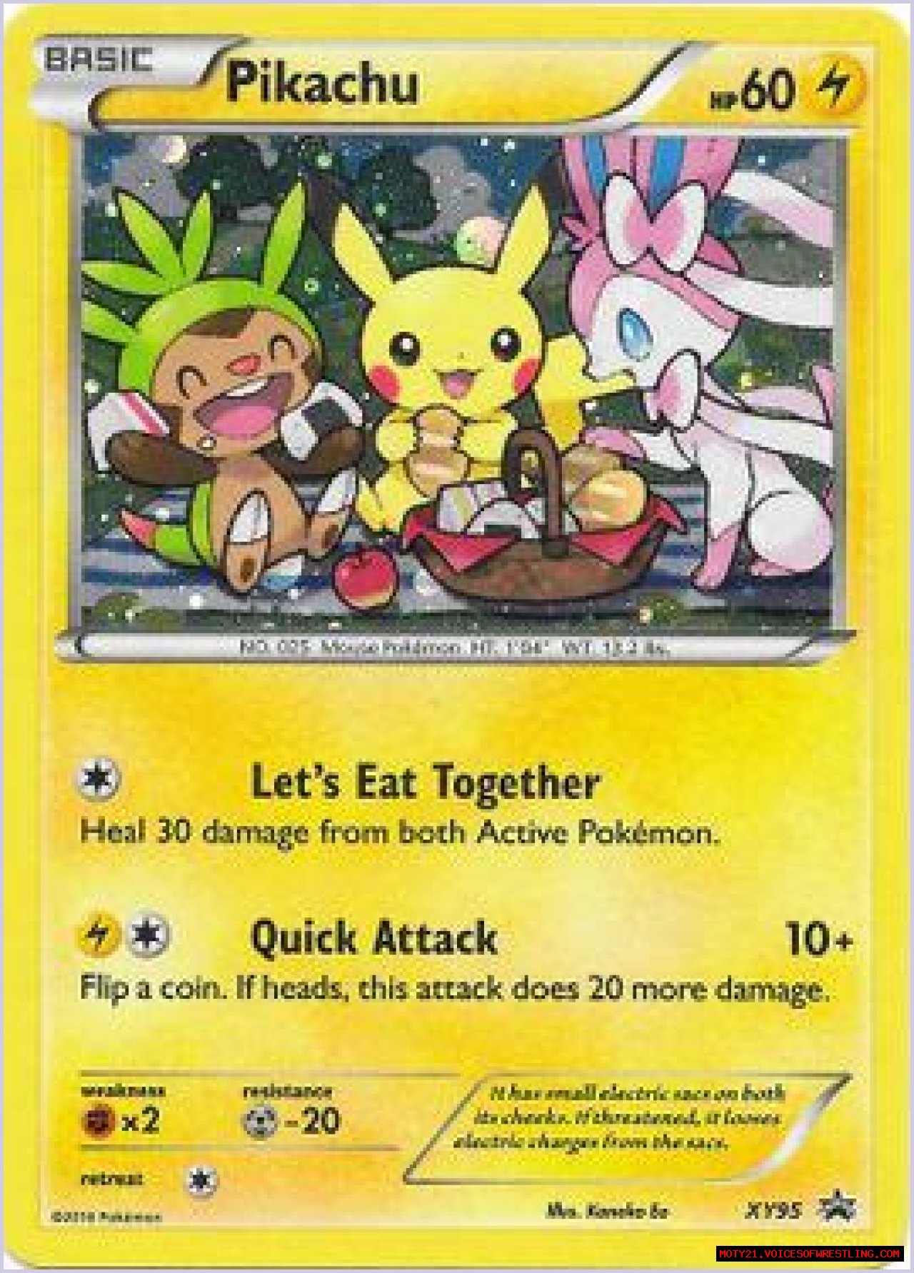 Pikachu (XY Promo 95) - Bulbapedia, the community-driven Pokémon encyclopedia